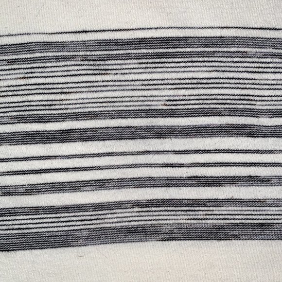 Eva Franco White TShirt Black White Stripes with Pocket Size Small - Picture 3 of 7